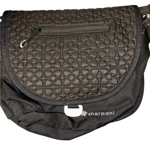 Sherpani Quilted Black Crossbody Bag